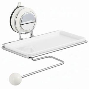 Veloraluxe™ Vákuumos Rögzítésű Wc-papír Tartó Polccal, Fehér