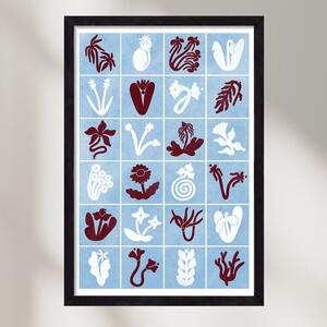 Red & Blue - falikép keretben | artbridge