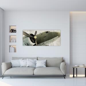 Kép - Régi légcsavaros repülőgép (120x50 cm)