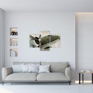 Kép - Régi légcsavaros repülőgép (90x60 cm)