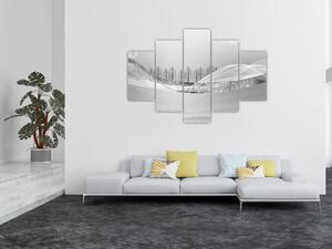 Kép - ezüst táj (150x105 cm)
