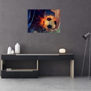 Kép - Futball-labda a tűzben (70x50 cm)