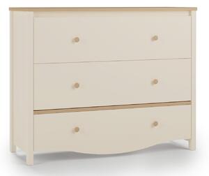 Komód Velferi 125, Laminált forgácslap, 90x110x41cm, Tölgy, Bézs