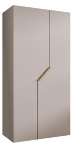 Gardróbszekrény Hartford 594, Laminált forgácslap, 202x100x52cm, Aranysárga, Kasmír