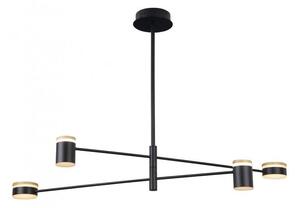 MaxLight P0406 LAMPA WISZĄCA PUMA LED 4x 7W BK/WD - MAX-P0406