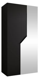 Gardróbszekrény Hartford 597, Laminált forgácslap, 202x100x52cm, Fekete