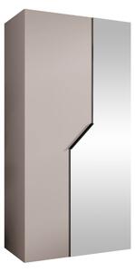 Gardróbszekrény Hartford 597, Laminált forgácslap, 202x100x52cm, Fekete, Kasmír