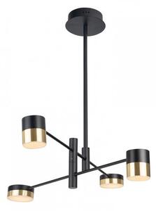 MaxLight P0404 LAMPA WISZĄCA PUMA LED 4x 7W BK/GD - MAX-P0404