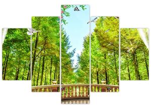 Kép - Kilátás az erdőre (150x105 cm)