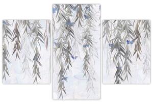 Kép - Fűzfa gallyak pillangókkal (90x60 cm)