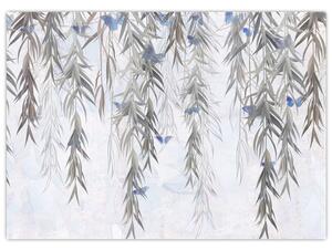 Kép - Fűzfa gallyak pillangókkal (70x50 cm)