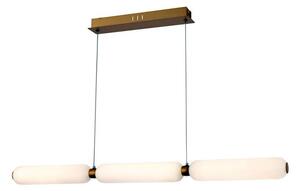 REALITY Catkin LED pendant lightAlu, and Glass and Iron /gold painted LED 24W with 80lm/W;A+ ; 4000K2years warranty; A+Lampsize:920x70xH1200mm - REAL-