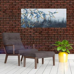 Kép - bambusz a falon (120x50 cm)