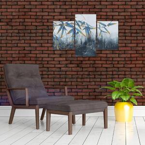 Kép - bambusz a falon (90x60 cm)
