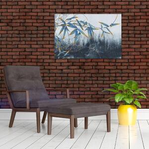 Kép - bambusz a falon (90x60 cm)