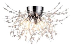 REALITY Pearls 3LT Ceiling lamp D480*H32mm Metal: chrome Acrylic deco3*G9 33W bulb incl. - REAL-225303-06