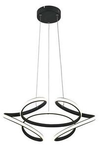 REALITY Narida Pendant lamp, Alu.and silicon and IronSand Black finishingLED 40W; 80lm/W;4000K25000hours;CRI≧80;A+Size:D500xH1200mm - REAL-336701-02