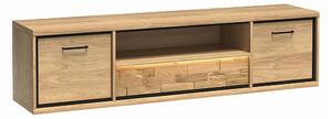 TV-állvány Etrmoni 111, Laminált forgácslap, 48x181x41cm, Világos fa, Tölgy