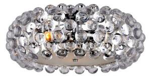 REALITY Therica 3LT Ceiling lamp D450*H200mm Metal: chrome Plastic: half ball clear3*E14 40W bulb not incl. - REAL-633803-06