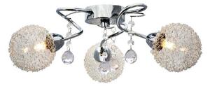 REALITY Vesna CL in chrome. Lamp size: 44*15cm3*G9 incl. halogen bulbplastic hangingsclear glass Dia.9cm w/o alu. Wire - REAL-611603-06