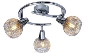 REALITY Loretto 3lt G shape spot,chromesize:∅460*165mmmetal shade:∅100*80mm3*E14 bulb not incl. - REAL-830733-06