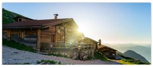Kép - reggel az Alpokban, Tirol (120x50 cm)