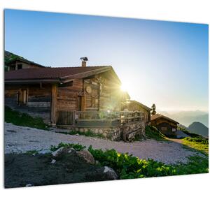 Kép - reggel az Alpokban, Tirol (70x50 cm)