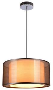 REALITY Martina 1-LIT PENDANT LAMPW/230V 50Hz E27*1(W/O BULB)W/SIZE:D400 MMW/CHROME + GREY SHADE FINISHW/BASE SIZE:D100MM - REAL-333211-47