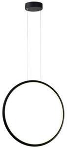 REALITY Ragi Modern Pendant LightAlu. and Glass and IronMatt BlackLED 4000K 24W; 80lm/W;25000hours;CRI≧80; A+Overallsize: W430xH1200mm - REAL-334611-0