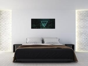 Kép - Neon háromszög a dzsungelben (120x50 cm)
