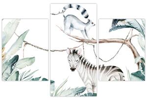 Kép - egzotikus állatok (90x60 cm)