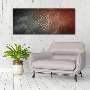 Kép - Kozmikus dodekagram (120x50 cm)