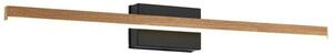 REALITY Linea Bathroom LED 7W WL. IP44Wood finish tube+black wall plateW: 60cm H: 7cm. D: 7cm.Wall plate L12*W7cm H3.5cm - REAL-234011-11