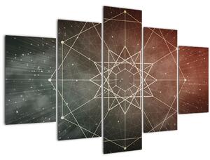 Kép - Kozmikus dodekagram (150x105 cm)