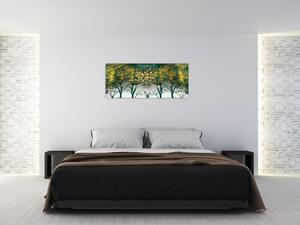 Kép - Szarvas a zöld erdőben (120x50 cm)