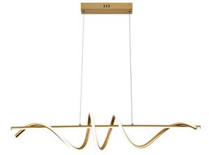 REALITY Serpent LED pendant painted gold 34W 4000K.L: 90cm. H: 25cm - REAL-339701-09