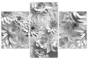 Kép - Fehér virágok (90x60 cm)