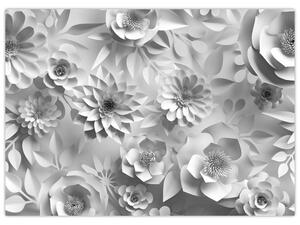 Kép - Fehér virágok (70x50 cm)