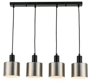 REALITY Nulla Metal pendant lamp, nickel matt+black+white color finish, E27 4*40W,color box+carton - REAL-334504-07