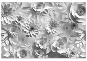 Kép - Fehér virágok (90x60 cm)