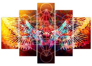 Kép - Merkaba szárnyakkal, absztrakció (150x105 cm)