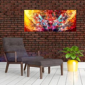Kép - Merkaba szárnyakkal, absztrakció (120x50 cm)