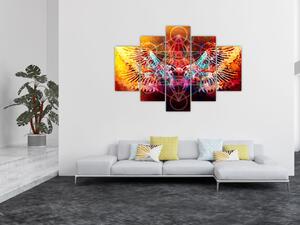 Kép - Merkaba szárnyakkal, absztrakció (150x105 cm)