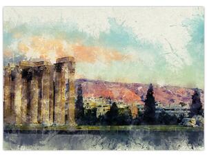Kép - akropolisz, Athens, Görögország (70x50 cm)