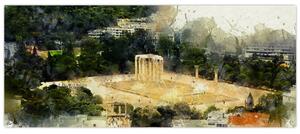 Kép - Zeusz temploma, Athén, Görögország (120x50 cm)