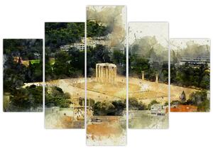 Kép - Zeusz temploma, Athén, Görögország (150x105 cm)