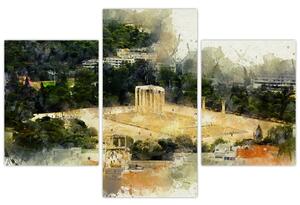 Kép - Zeusz temploma, Athén, Görögország (90x60 cm)