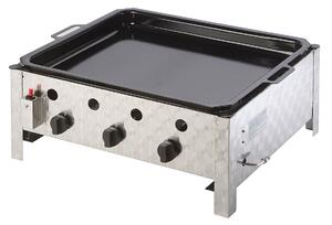 MEVA-TEC Gázgrill profi PELVIS 10 kW | 3 égőfej, rozsdamentes acél