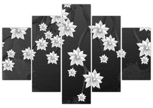 Kép - virágok az ágakon (150x105 cm)