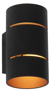 Okos fali lámpa fekete arany belsővel, WiFi G9-es - Ria
